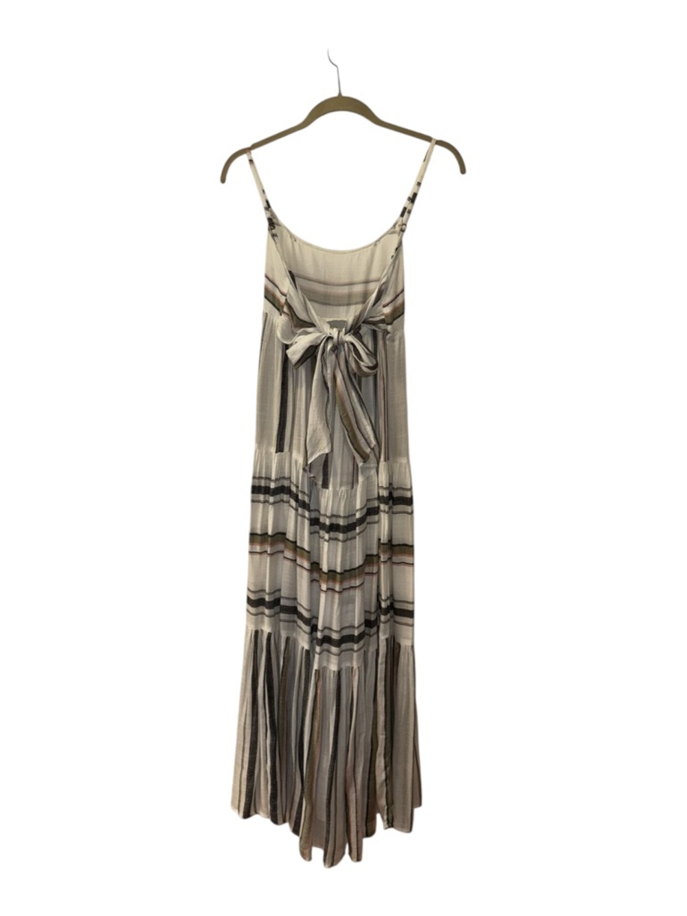 L* Space Santorini in Isla Vista Stripe Tiered Maxi Slip Dress Sz. XS - Picture 7 of 11